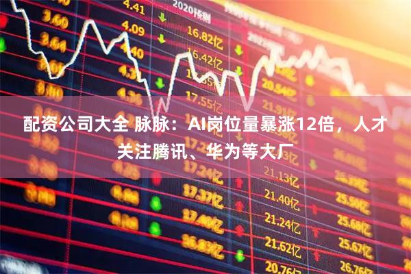 配资公司大全 脉脉：AI岗位量暴涨12倍，人才关注腾讯、华为等大厂